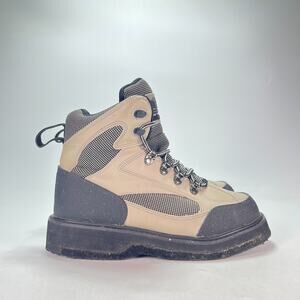 Hodgman H5 H-Lock Dark Grey Tan Outdoor Wading Fly Fishing Boots Men's Size 7